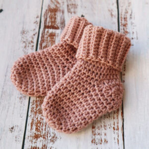 crochet baby socks