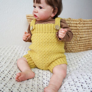 Lemon Peel Crochet baby romper