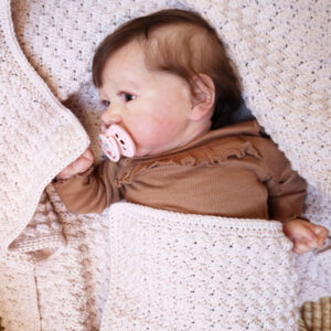 hæklet babytæppe med smuk struktur