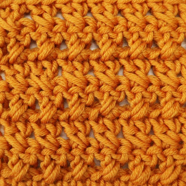 How to Crochet Crossed Double Crochet Stitch