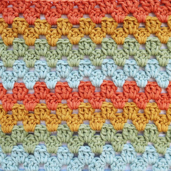 How to Crochet Granny Stripe Stitch 