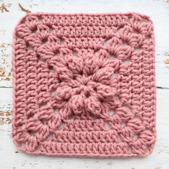 Popcorn Flower Farmhouse Granny Square Pattern